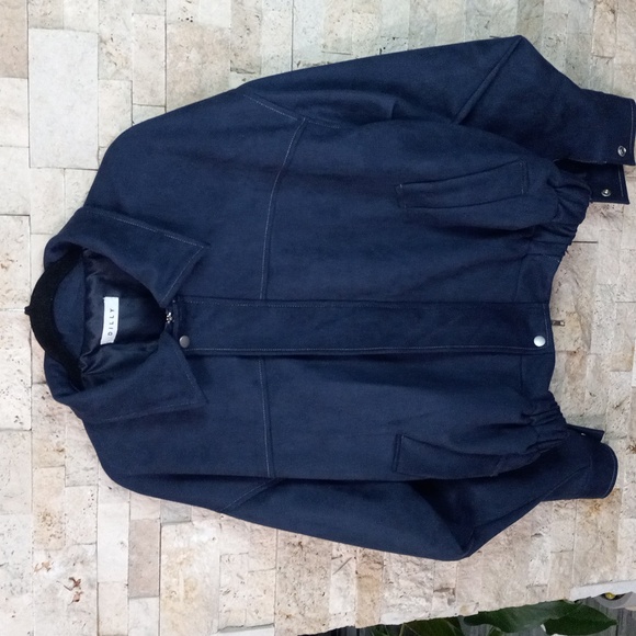 LEWKIN Faux Suede Zipper Bonber Jacket Korean Women's Fashion Size - Picture 3 of 16